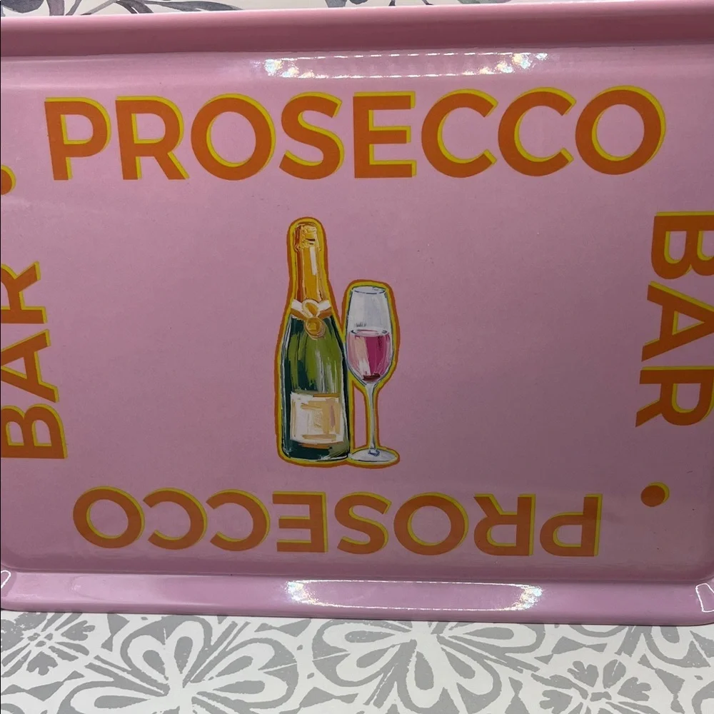 🥂🍾Pink Prosecco Bar Serving Tray🥂🎀 Bridal Shower Wedding Gift Bachelorette Host